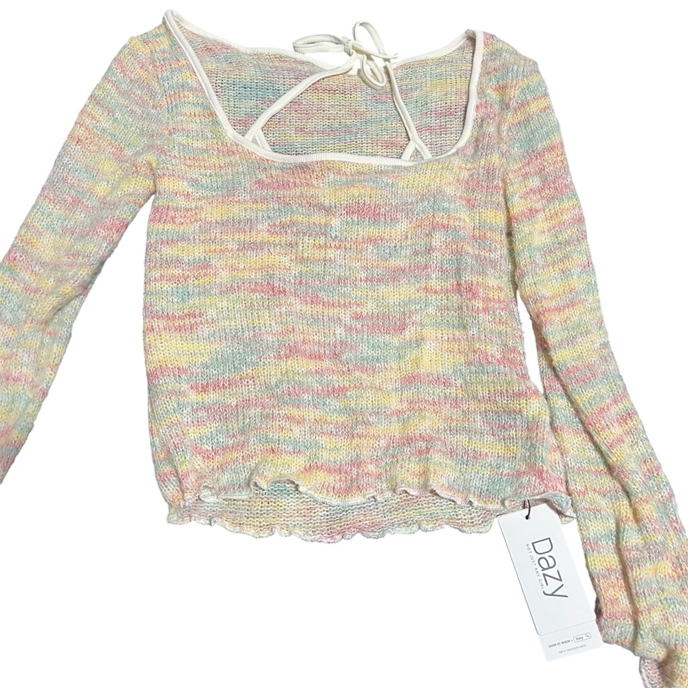 Dazy Multicolor Long Sleeve Top